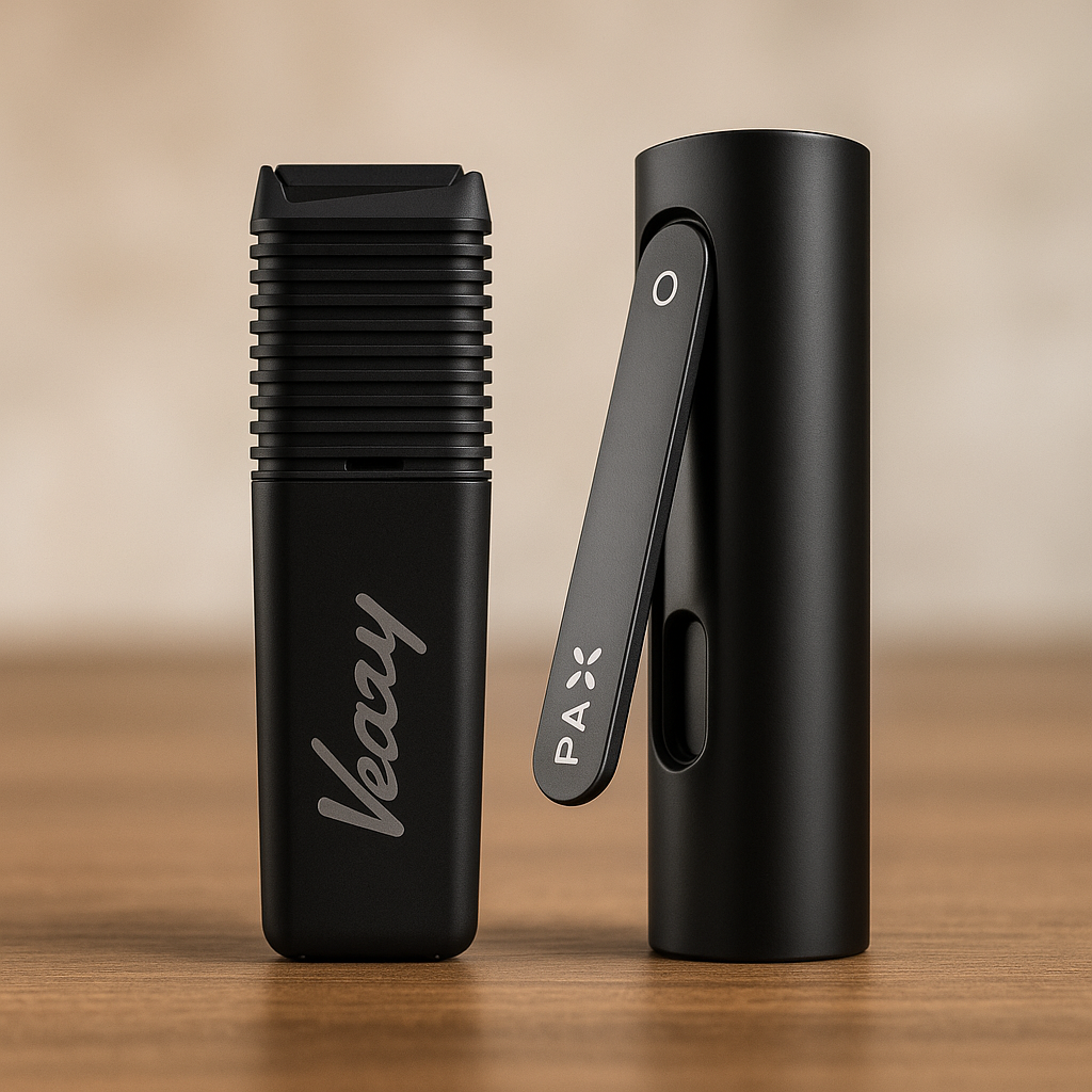 Compact Power Meets Premium Design: Storz & Bickel VEAZY vs. PAX Flow Vaporizers