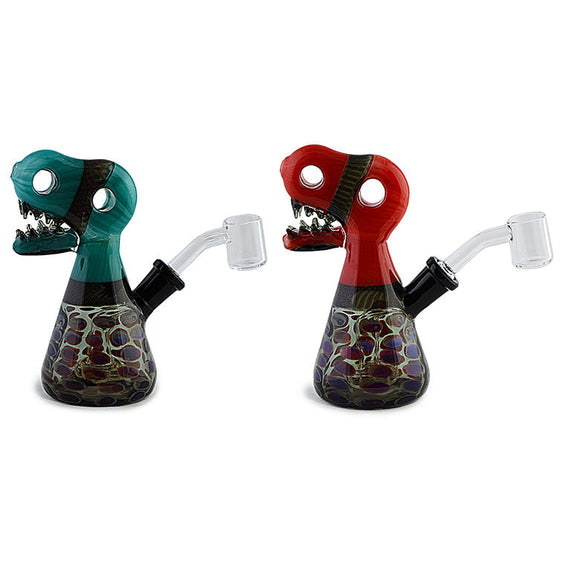 Dino Head Dichro Glass Rig