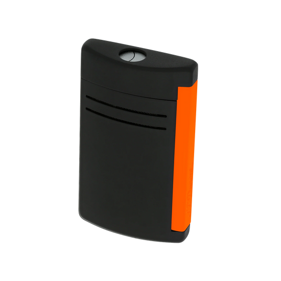 S.T. Dupont Lighter MaxiJet - Matte Black & Neon Orange