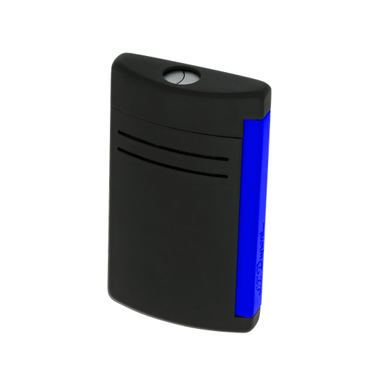 S.T. Dupont Lighter MaxiJet - Matte Black & Neon Blue