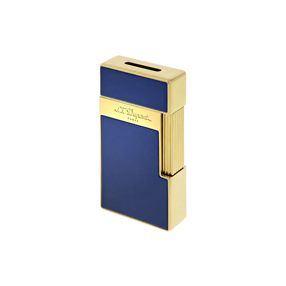 S.T. Dupont Big D Line 2 Lighter Blue Lacquer & Gold