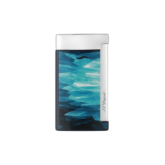 S.T. Dupont Slim 7 Géode Lacquered Lighter - Blue