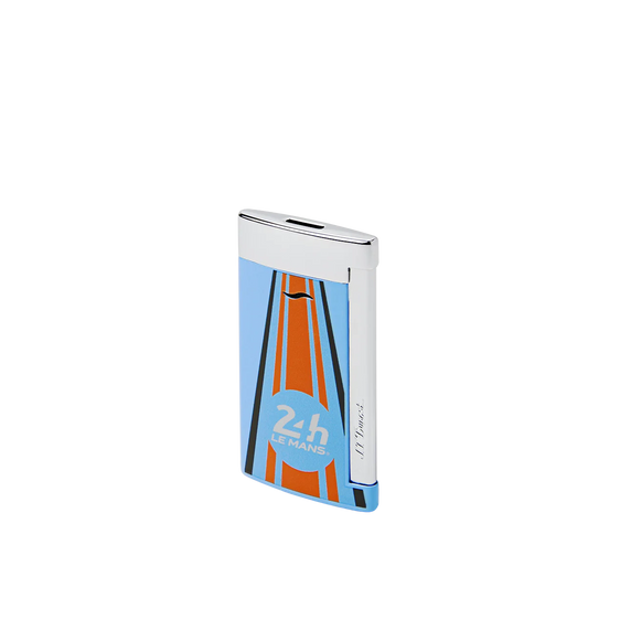S.T. Dupont Lighter Slim 7 - Chrome Finish Le Mans Blue Chrome