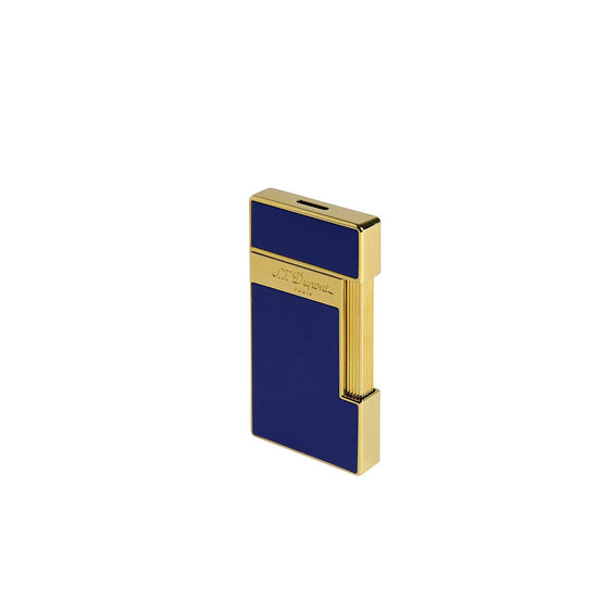 S.T. Dupont Slimmy Line 2 Lighter Blue Lacquer & Gold