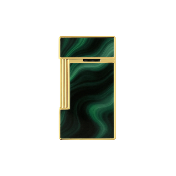 S.T. Dupont Slimmy Géode Lacquered Lighter — Green