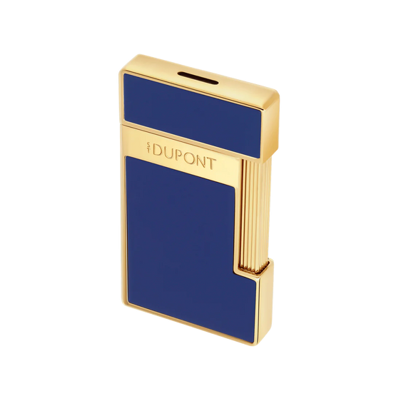S.T. Dupont Slimmy Line 2 Lighter - Blue Lacquer & Gold