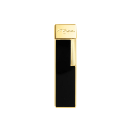 S.T. Dupont Twiggy Lighter - Black Lacquer & Gold