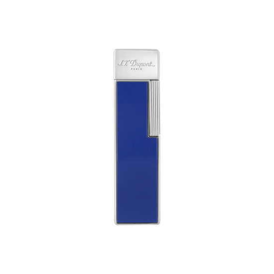 S.T. Dupont Twiggy Lighter - Blue Lacquer & Chrome