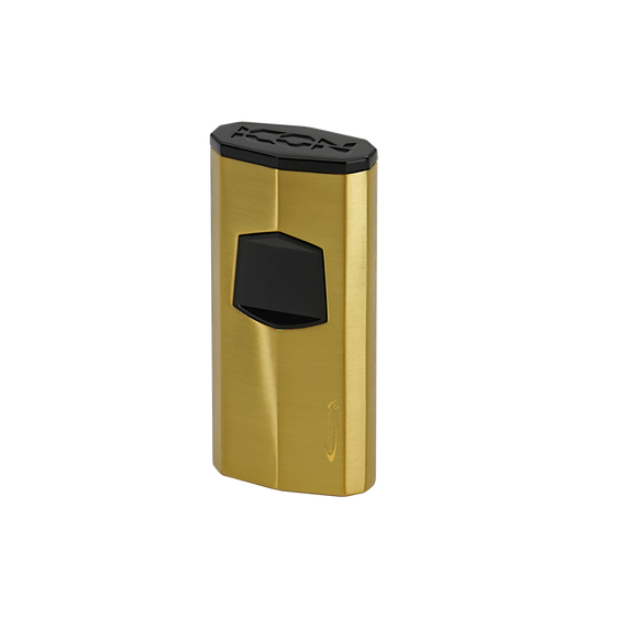 Vector Icon Electric Triple Flame Torch Lighter Gold Satin