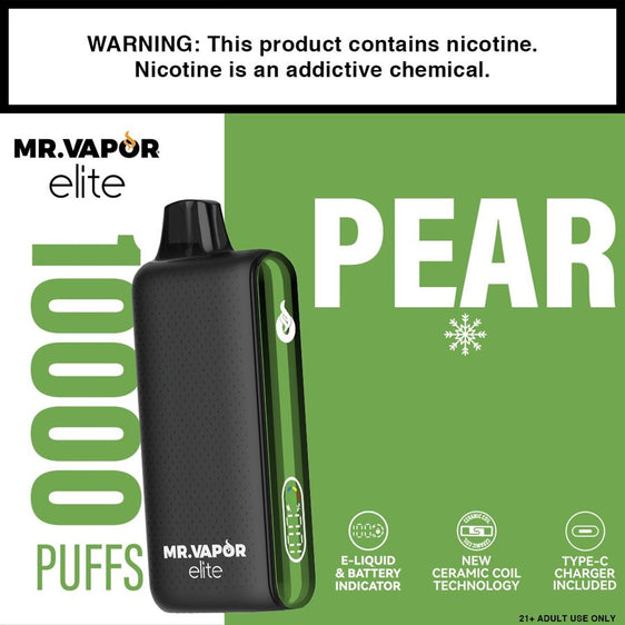 Mr. Vapor Elite Disposable Vape - Pear Ice