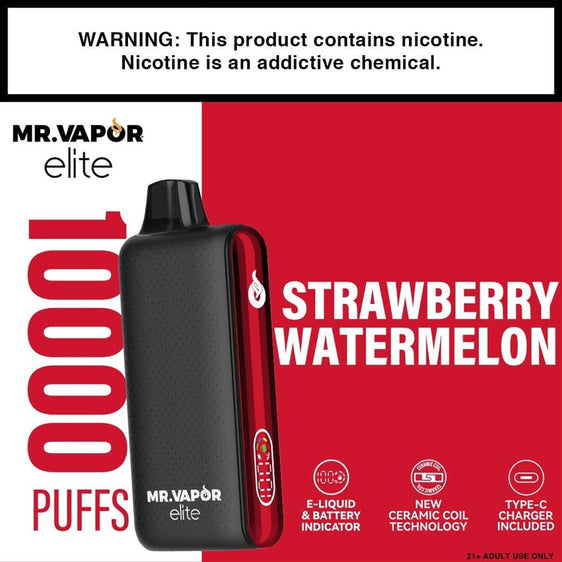 Mr. Vapor Elite Disposable Vape - Strawberry Watermelon