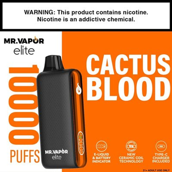 Mr. Vapor Elite Disposable Vape - Cactus Blood