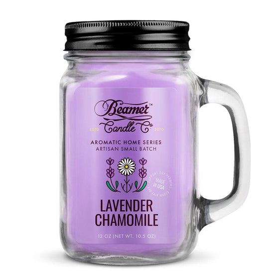 Beamer Candle Co. Aromatic Home Series - USA Made Candle - 12 oz Lavender Chamomile