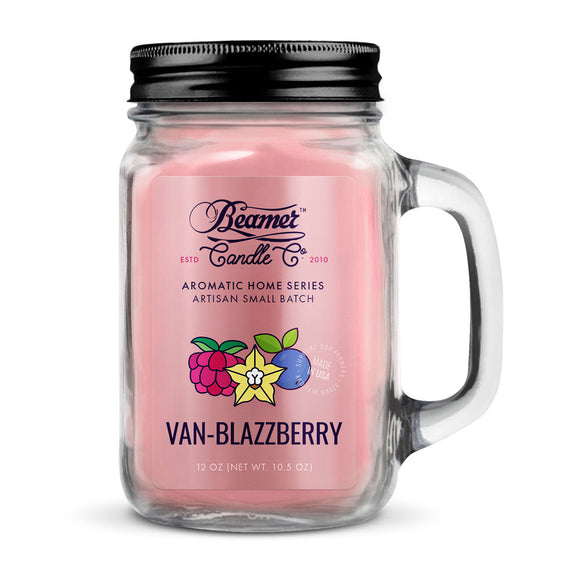Beamer Candle Co. Aromatic Home Series - USA Made Candle - 12 oz Van-Blazzberry