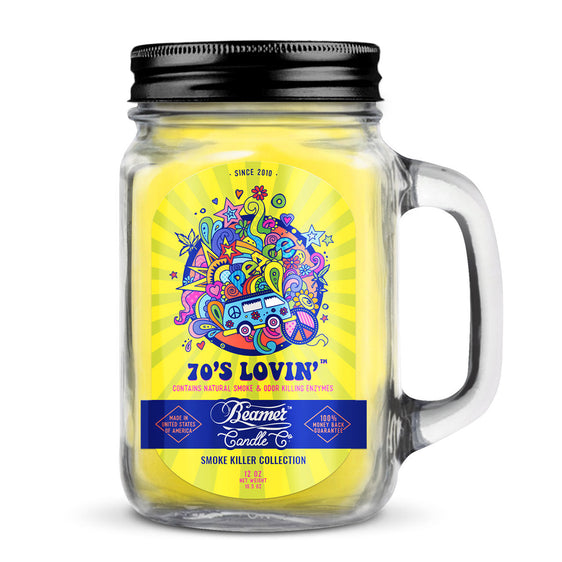 Beamer Candle Co Smoke Killer Collection - USA Made Candle - 12 oz 70s Lovin'