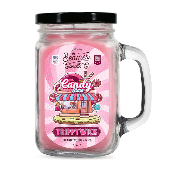 Beamer Candle Co. TrippyWick Series - 12 oz Candle - Candy Store