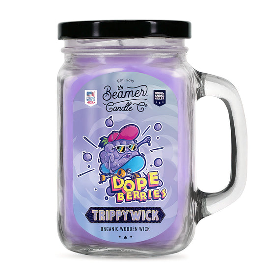Beamer Candle Co. TrippyWick Series - 12 oz Candle - Dope Berries