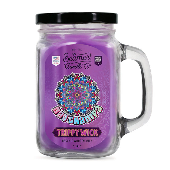 Beamer Candle Co. TrippyWick Series - 12 oz Candle - Nag Champa