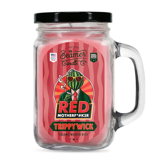Beamer Candle Co. TrippyWick Series - 12 oz Candle Red Mother F*#ker