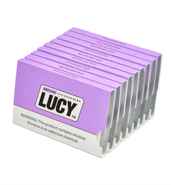 Lucy Nicotine Gum Berry Citrus - 10 Pack
