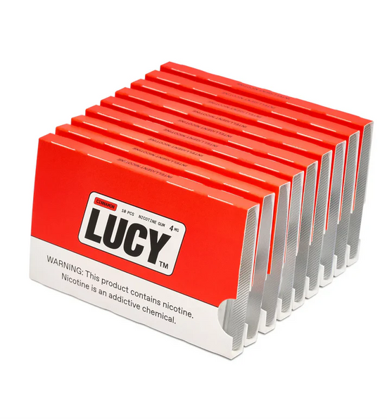 Lucy Nicotine Gum Cinnamon - 10 Pack
