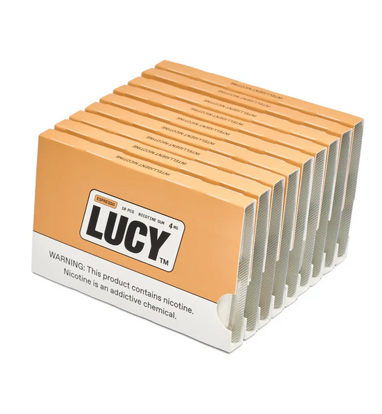 Lucy Nicotine Gum Espresso - 10 Pack