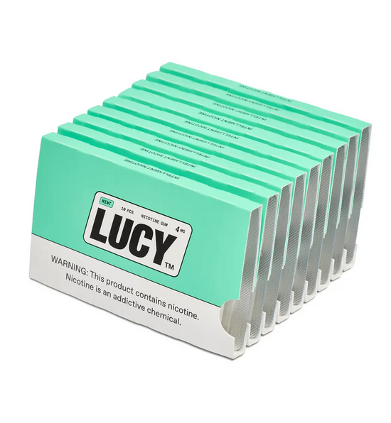 Lucy Nicotine Gum Mint - 10 Pack