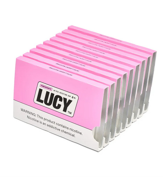 Lucy Nicotine Gum Pomegranate - 10 Pack
