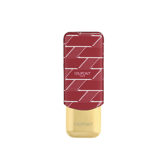 S.T. Dupont Double Cigar Case - Monogram Burgundy