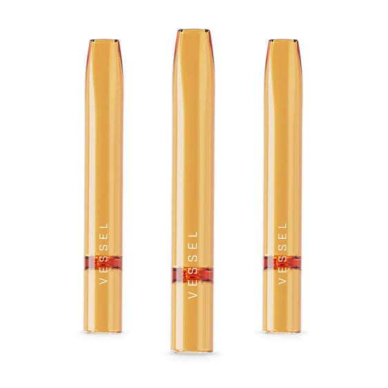 Vessel Air Glass One Hitters - 3 Pack - Amber