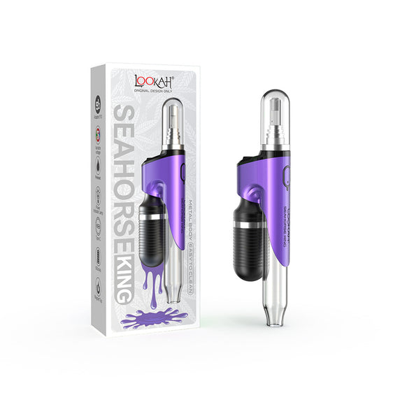 Lookah Seahorse King - Concentrate Vaporizer - Purple