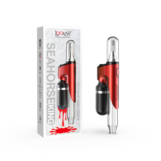 Lookah Seahorse King - Concentrate Vaporizer - Red