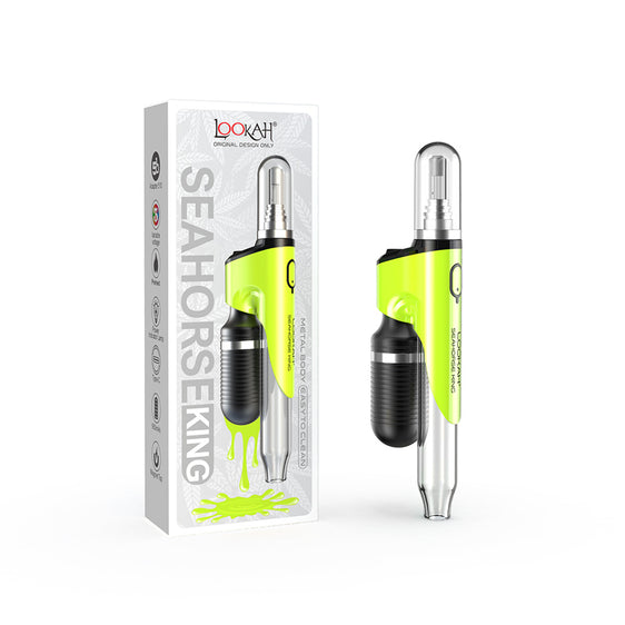 Lookah Seahorse King - Concentrate Vaporizer - Neon Green