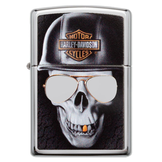 Zippo Lighter - Harley-Davidson® Skull w/ Shades