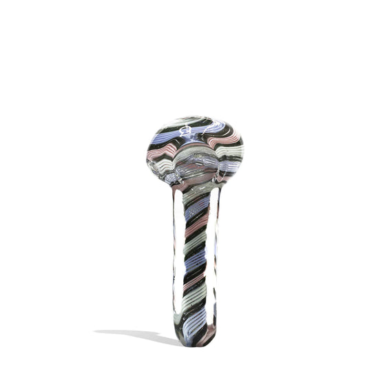 Stripe Design Square Hand Pipe - 4 Inch