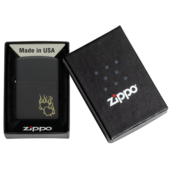 Zippo Lighter - Fire Heart