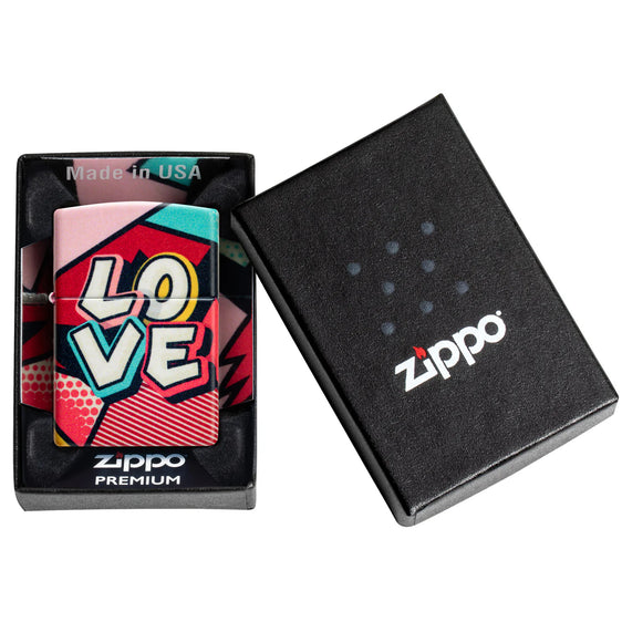 Zippo Lighter - Comic Love