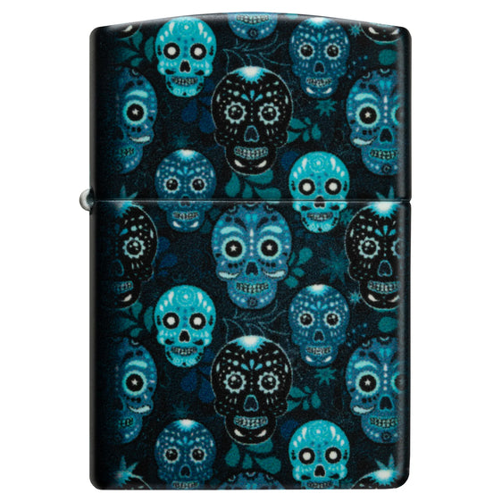 Zippo Lighter - Sugar Skulls Glow in the Dark