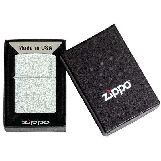 Zippo Lighter - Classic Glacier w/ Zippo Logo