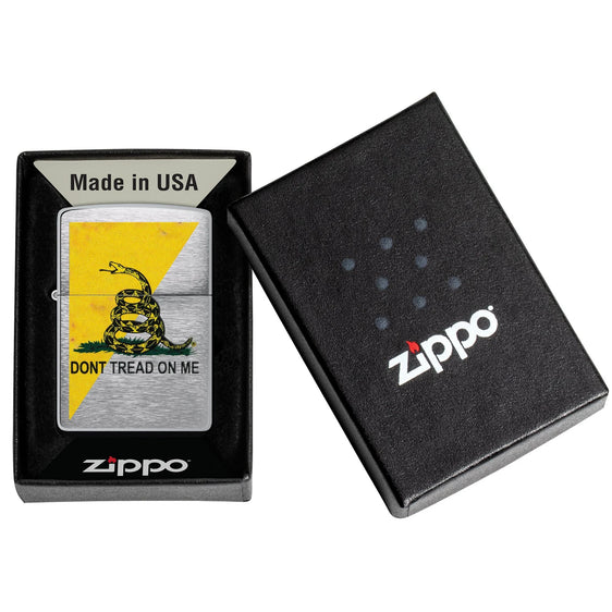 Zippo Lighter - Don't Tread On Me Gadsden Flag
