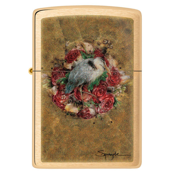 Zippo Lighter - Spazuk Bird & Roses