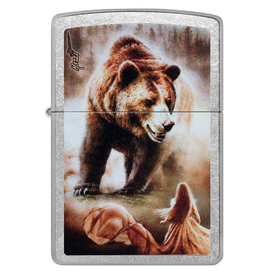 Zippo Lighter - Mazzi Grizzly Bear