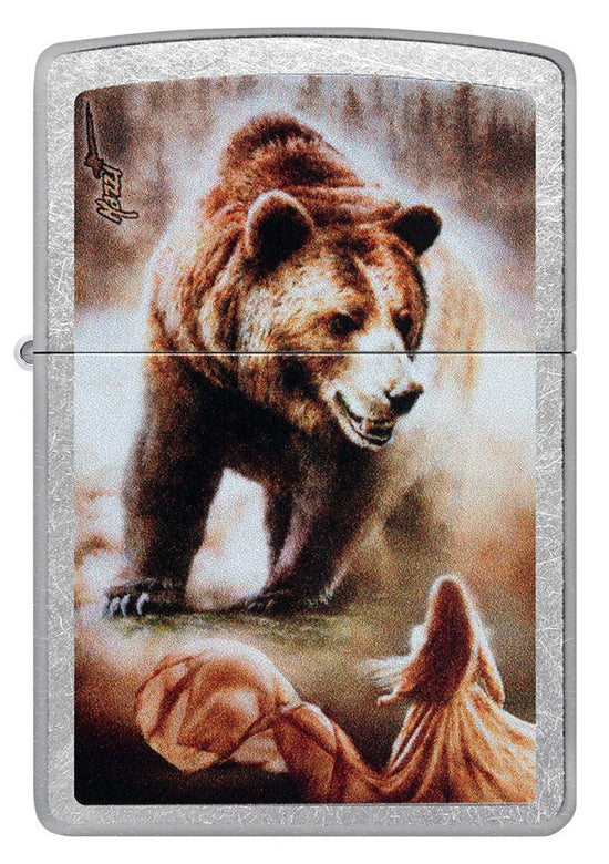 Zippo Lighter - Mazzi Grizzly Bear