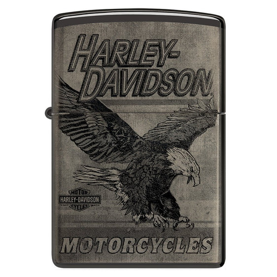 Zippo Lighter - Harley Davidson Eagle Photo Image