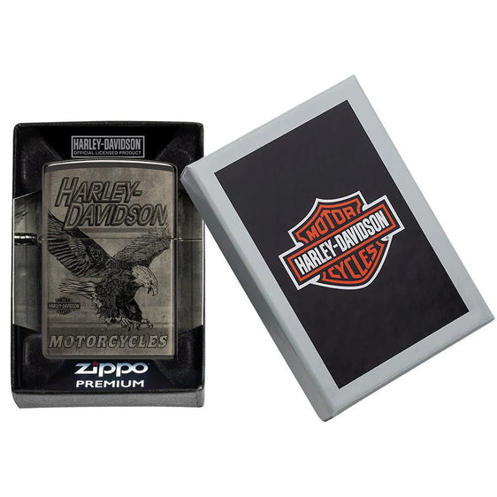 Zippo Lighter - Harley Davidson Eagle Photo Image