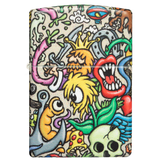 Zippo Lighter - Crazy Collage