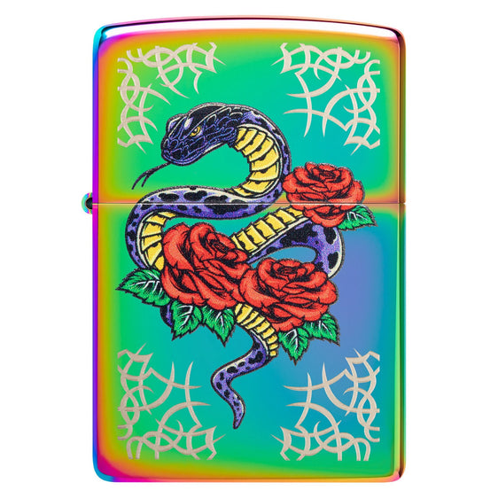 Zippo Lighter - Rose Snake Tattoo