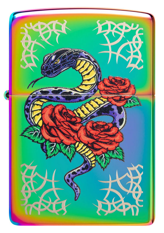 Zippo Lighter - Rose Snake Tattoo