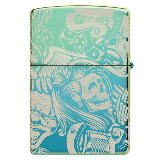 Zippo Lighter - Tattoo Theme