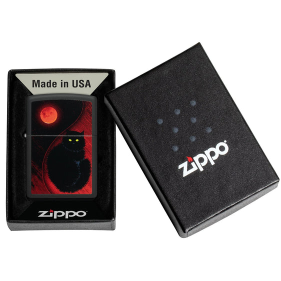 Zippo Lighter - Black Cat